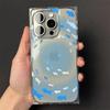 Ins whirlpool fish для Apple iPhone16/17promax чехол для мобильного телефона 15 ледяной кристалл квадратный 1314
