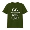 GG Of The Wild One Забавная футболка на 1-й день рождения Черная 2XL Винтажная стираная дизайнерская одежда Унисекс Топ для повседневной носки