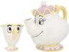 Sun Art Disney and the Potts and Chip Tea Set Teacup Set Tea Pot Beauty and the Beast Goods Ornament Disney Interior SAN2704 "Beauty Beast" Mrs.