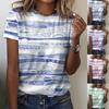 Женская летняя футболка тренд принт ретро мода с коротким рукавом футболки повседневные с принтом топы