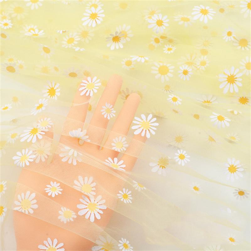 Photograph DIY Little Daisy Wedding Dress Skirt Clothing Gauze Cloth Background Cloth