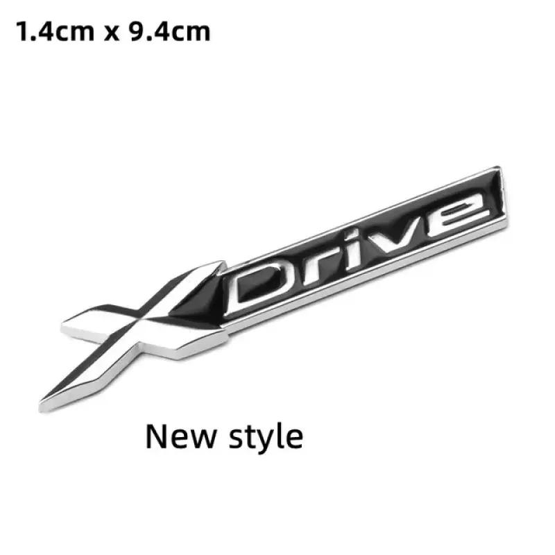 3D ABS XDrive Rear Trunk Emblem Badge Sticker Side Fender Decals Car Accessories X Drive For 3 4 5 6 7 Series X1 X3 X5 X6