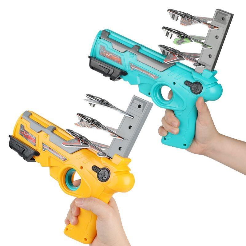 Захватывающий игрушечный пистолет Nerf, запускающий пенные самолеты, для безопасного веселья на открытом воздухе и воздушных сражений