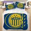 Rosario Central Pattern Bedding Quilt Set Quilt Cover Pillowcase Home Decoration Birthday Gift (1 * duvet cover + 2 * pillowcase, without core)