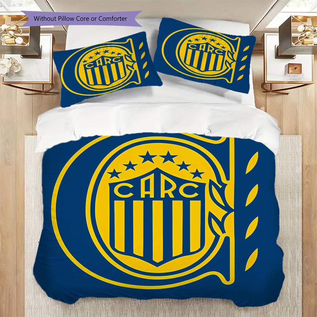 Rosario Central Pattern Bedding Quilt Set Quilt Cover Pillowcase Home Decoration Birthday Gift (1 * duvet cover + 2 * pillowcase, without core)