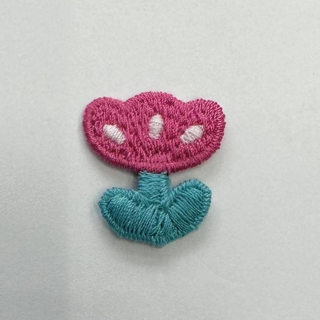 Fresh Little Flower Tulip Embroidery Patch Clothing Accessories Ins Colorful Cute Little Cherry Series Embroidery Cloth