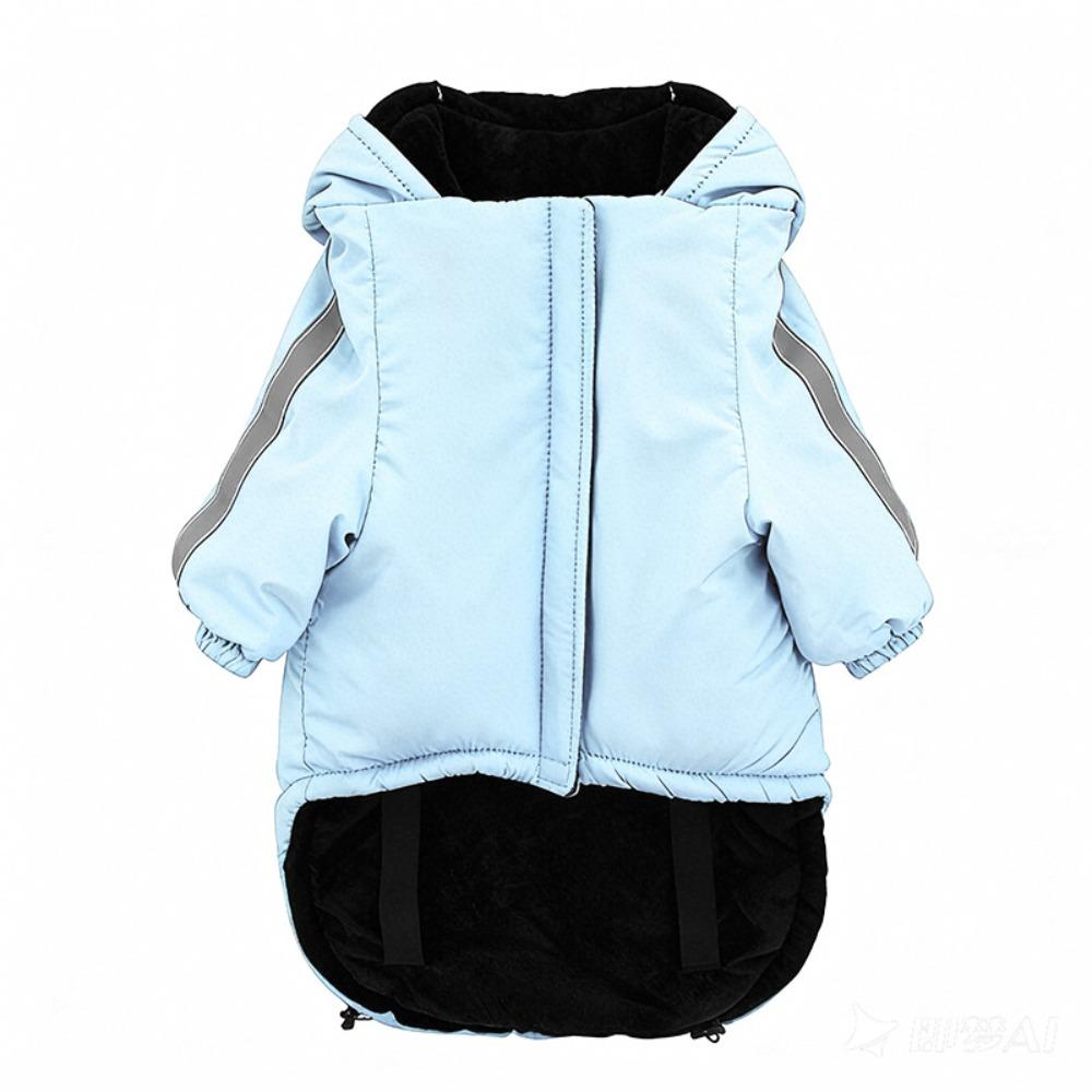 Windproof Fleece Dog Clothes Warm Pet Sweatshirt Fashion Dog Hooded Coat Outdoor