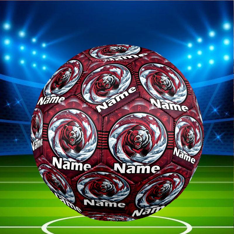 Custom Name Personalized North Sydney Bears Print Size 5 Soccer Ball Training & Match Football, for Team, Kicking, Gift for Football Enthusiasts