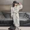 2025 Girls' Spring & Autumn Straight-Leg Wide Sports Pants: Casual Children's Wear