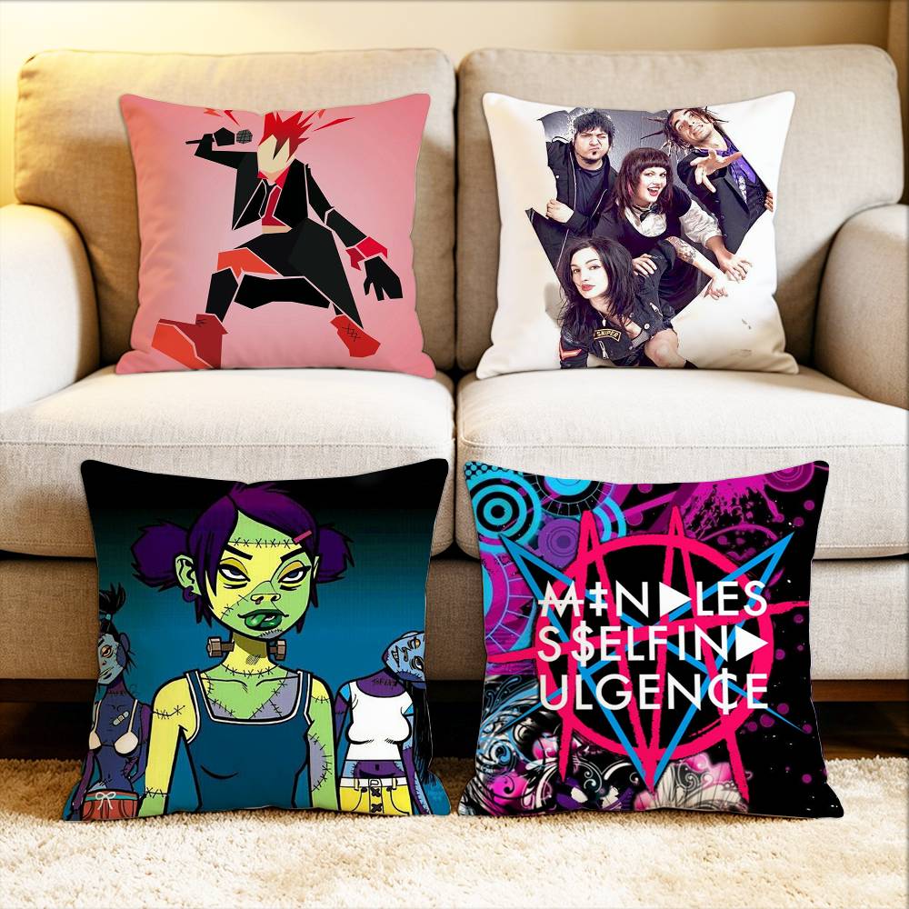 MMindless Self Indulgence Various Sizes Square Pillow Case For Car Home Bedchamber Decor