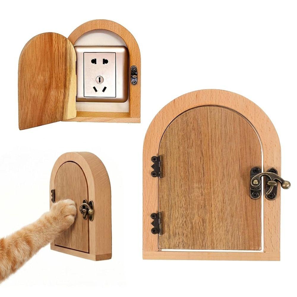 No-Drill Wood Outlet Cover Handmade Light Switch Cover Decorative Wall Outlet Protector Home Decor