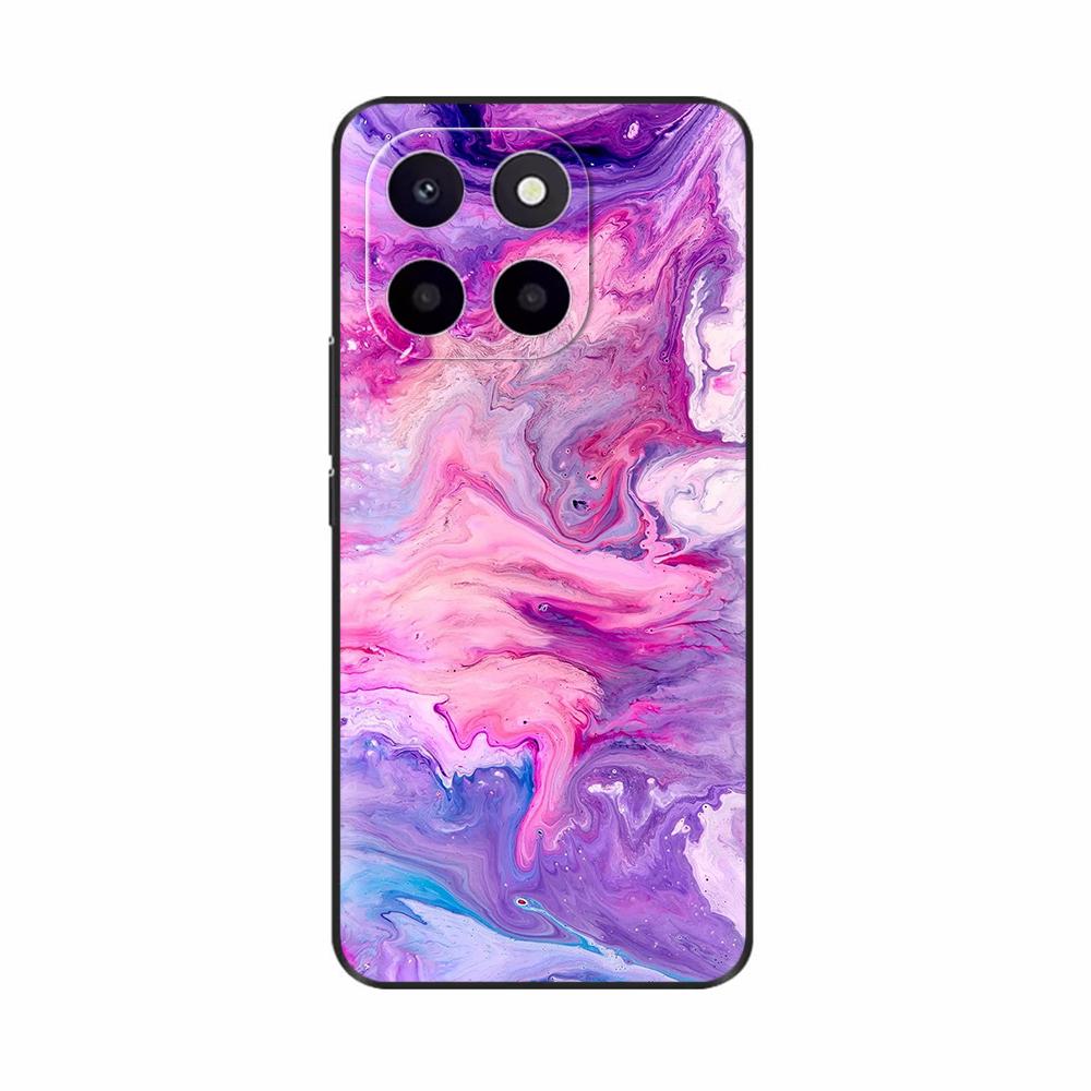 Чехол для Honor X6c Милый ТПУ Силиконовый Чехол для Телефона Для Honor X6c Задняя Крышка HonorX6c X 6C С Принтом Цветов Мягкий Силикон Coque Fundas