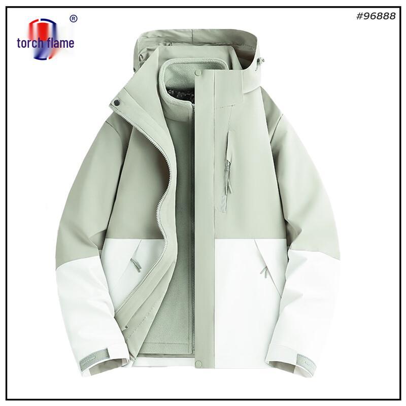 Ветрозащитная водонепроницаемая альпинистская куртка с пламенным дизайном