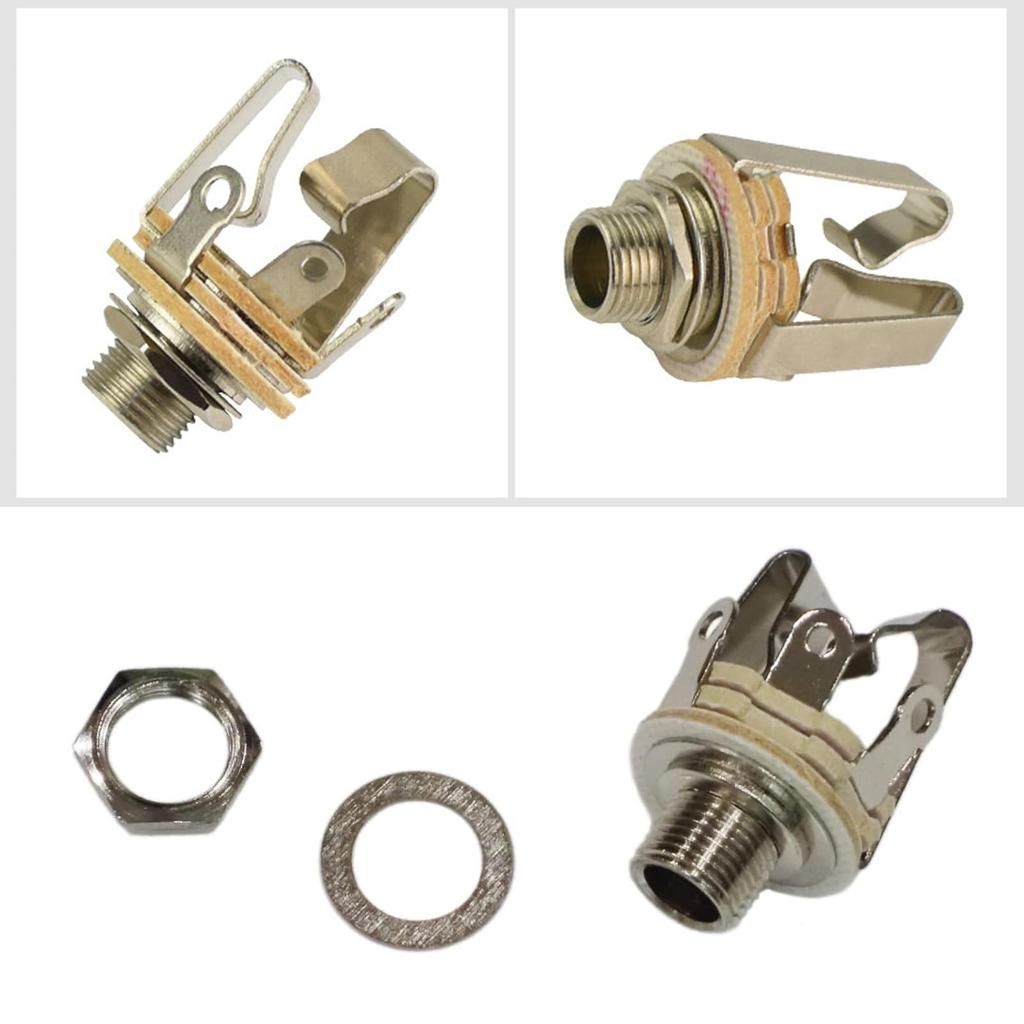 YINKE DIY Педаль эффектов Открытый разъем Стереоразъем для гитары и бас-гитары Высокого качества Активный Идеально подходит для 6,35 мм (Набор 3) - Тип, Вход/Выход