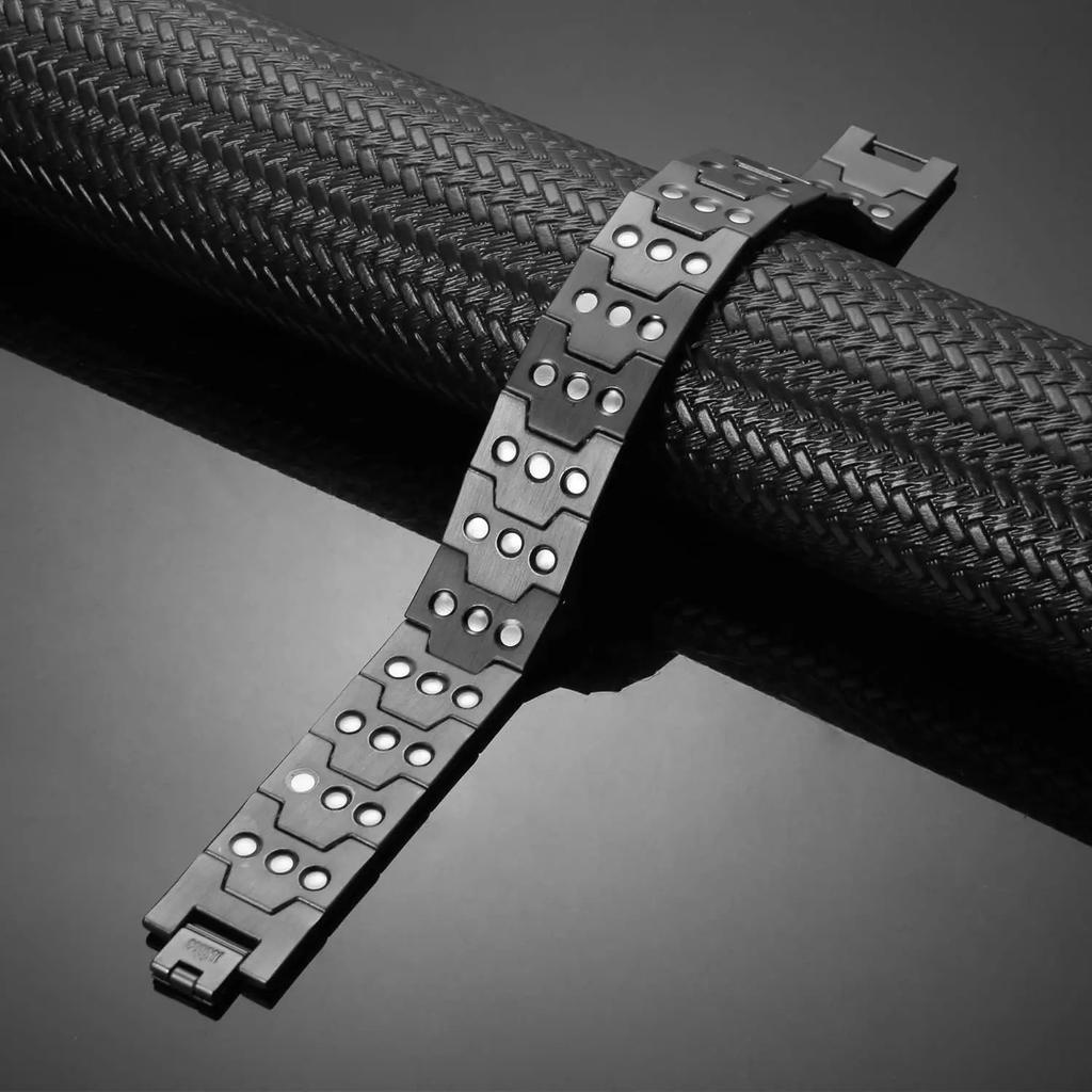 Pure Copper Bracelet for Men Vintage Magnetic Bracelets Wristband Adjustable Jewelry Gift
