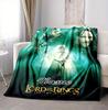 Custom Name Hell Horse Flannel Blanket Throw Blanket Soft Warm Sofa Bed home Decor Unique Gift