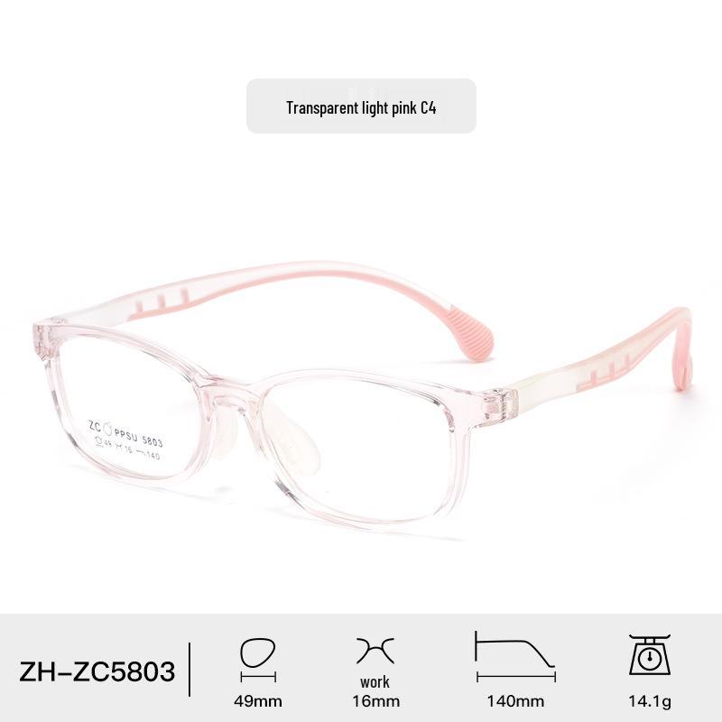 Comfortable Soft Silicone Nose Pads PPSU Eyeglass Frames for Kids, Men, Women – Myopia-Compatible