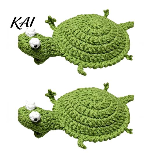 Crochet Lizard Coaster DIY Kit, Handmade Knitting Animal Crafts, Decorative Drink Mug Coffee Cup Mat for Adults, Beginner