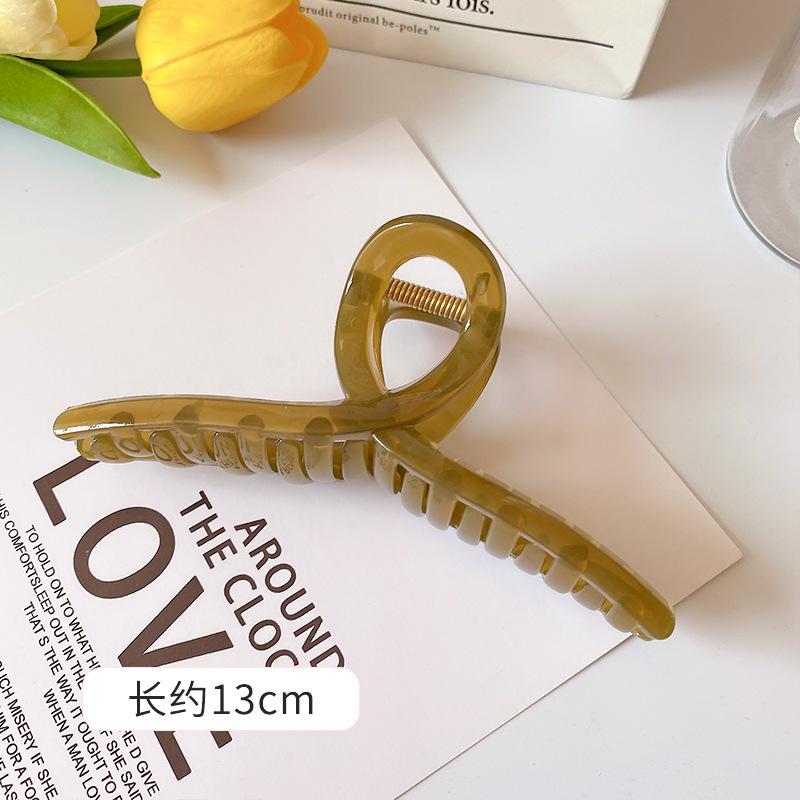 Новая заколка для волос для девочек с перекрестной рукояткой от интернет-знаменитостей, высококачественная и элегантная, большая заколка в форме акулы, головной убор с захватом для волос на затылке