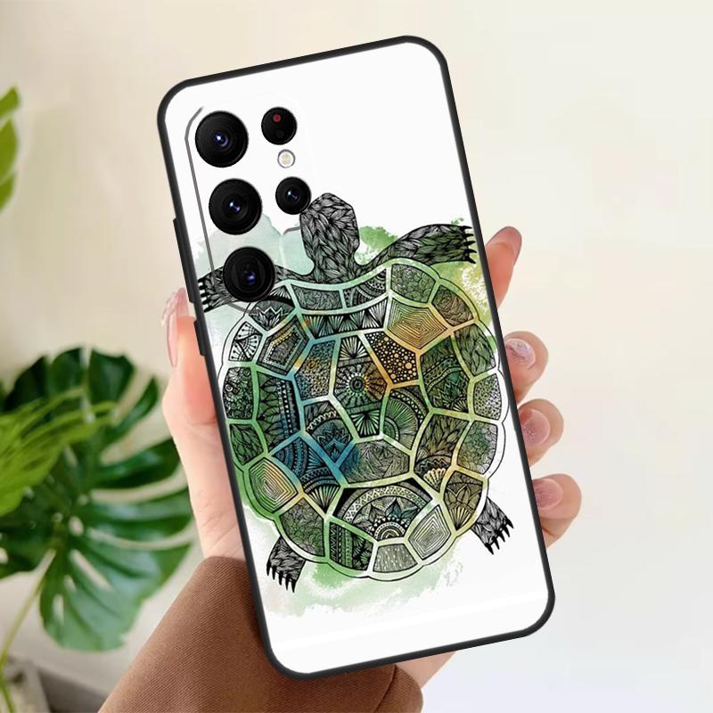 Мягкий чехол с морской черепахой для Samsung Galaxy S25 S21 S22 S23 S24 Ultra S9 S10 Plus S20 FE S24 FE Чехол для телефона