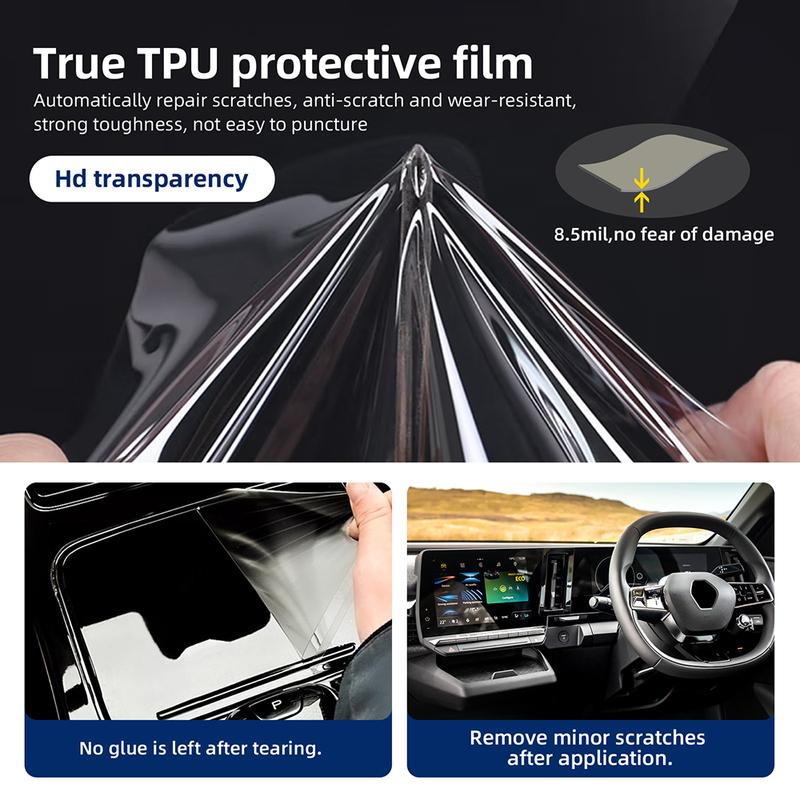 TPU Protective Film For Renault Megane E-Tech   2024 Car Interior trument Navigation Screen Anti-scratch Sticker