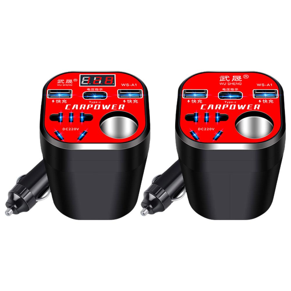 Автомобильный инвертор 200 Вт 24 В/12 В в 220 В PD Type-C QC3.0 USB-разъем Автомобильный зарядный адаптер Автомобильный адаптер для быстрой зарядки