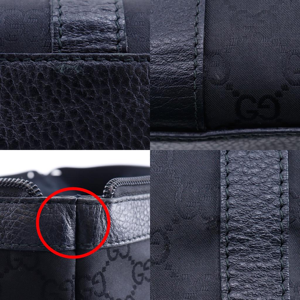 Gucci Сумка-тоут GG 268640 черная Нейлоновый холст Женская Б/у
