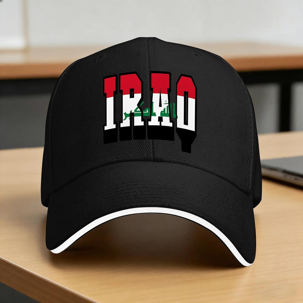 Iraq Flag Iraqi Sun Baseball Cap Spring Couple Women Custom DIY Trucker Hat Dropshipping yk Funny Kpop Rock Baseball Caps
