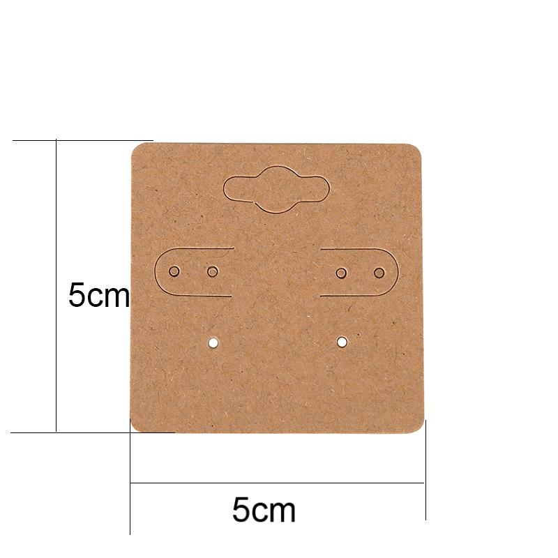 50pcs/lot Necklace Paperboard Earring Cards Cardboard Holders Display Hairpin Bracelet Organizers For Making Jewelry Packaging