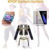 Kids Girls Kpop Demon Hunter Cosplay Rumi Zoey Mira Cosplay Costume Set 3D Print Child Stage Performance Clothes Halloween Party