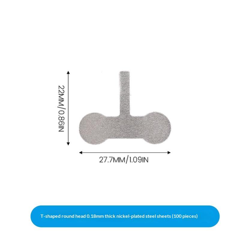 100 шт. Многоугольная никелевая пластина для аккумуляторов 18650, никелевая пластина для литиевых аккумуляторов для точечной сварки, листы для соединения аккумуляторов