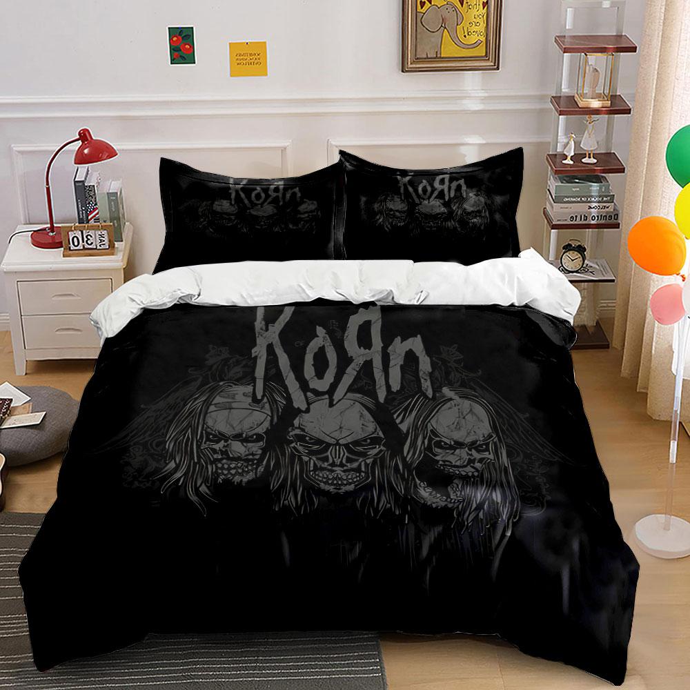 "Skull Trio Dark Grunge Art" Bedding Duvet Cover Set Duvet Cover Pillowcases (1*Duvet Cover 2*Pillowcases, without duvet insert)
