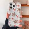 Креативный красный бант звезда чехол для телефона для MI 13T Pro 5G 14 13 12T 11 Lite 5G NE POCO X6 F5 X3 Pro мягкий чехол с леопардовым принтом