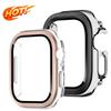 Стекло+чехол для apple watch ultra/10 42 46мм ПК Закаленное стекло защитная пленка для экрана Рамка Чехол для iwatch 10 42 46 49мм аксессуары