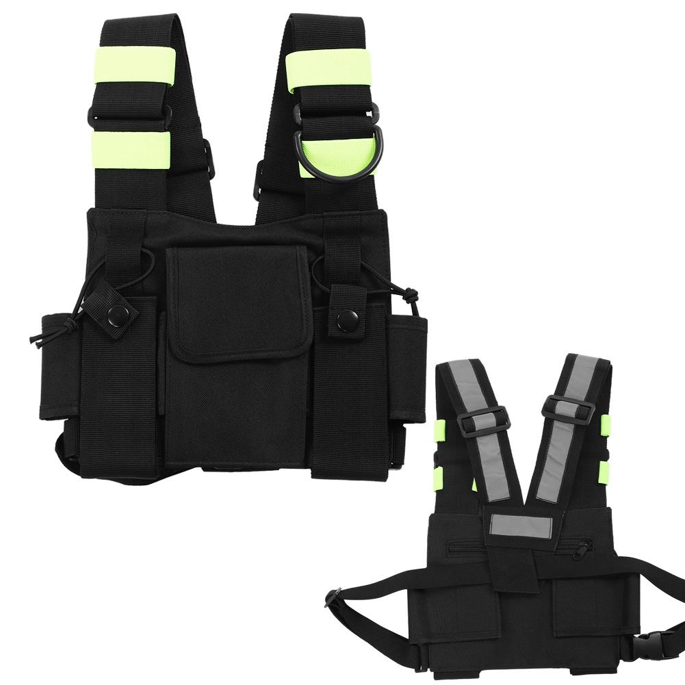 Универсальная нагрудная сумка для рации из нейлона с функцией громкой связи