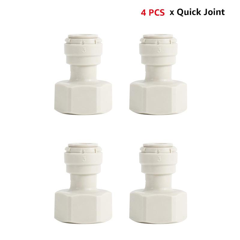 Быстросъемное соединение для трубок, 3/8'' Push-фитинг x 5/8'' Внутренняя резьба, Быстроразъемный адаптер для шланга, Использование для кег-соединителя и крана для пива