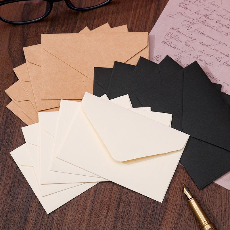 Vintage Mini Kraft Paper Business Gift Card Envelopes