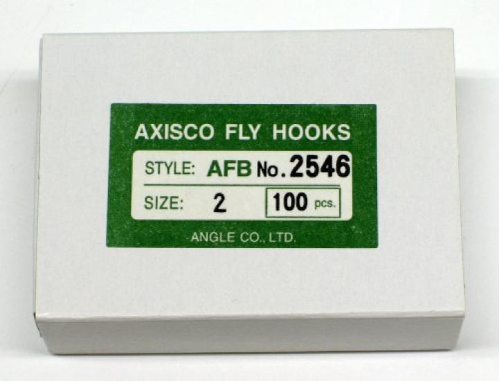 AXISCO Fly Hooks AFB Fishing Hooks (100-Pack) 2546-#2