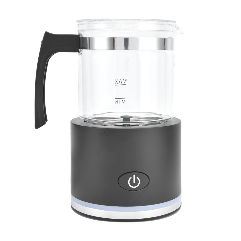 Подогреваемый стеклянный вспениватель молока, съемный автоматический электрический вспениватель горячего и холодного молока для кофе латте