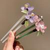 Flower U Shape Hairpin Hair Sticks for Buns Hanfu Headwear  Hairstyle Design Tool