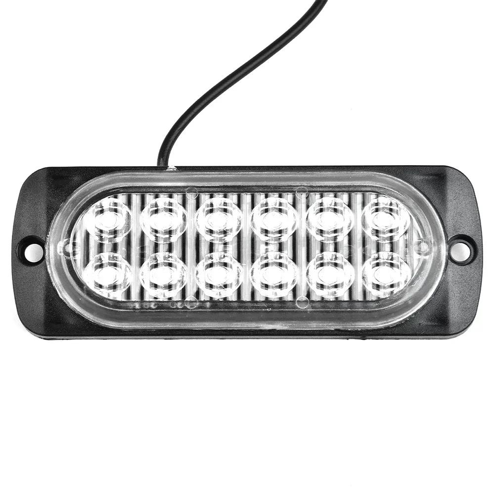 DC 12V 36W Белый 12 светодиодов Автомобильный Безопасность Срочный Всегда Яркий Свет Сильный Свет Рабочий Свет Вождение Туман Внедорожник Автомобиль Лодка Свет