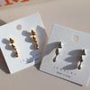 Серьги-капли, длинная цепочка, золотые и серебряные, простые серьги