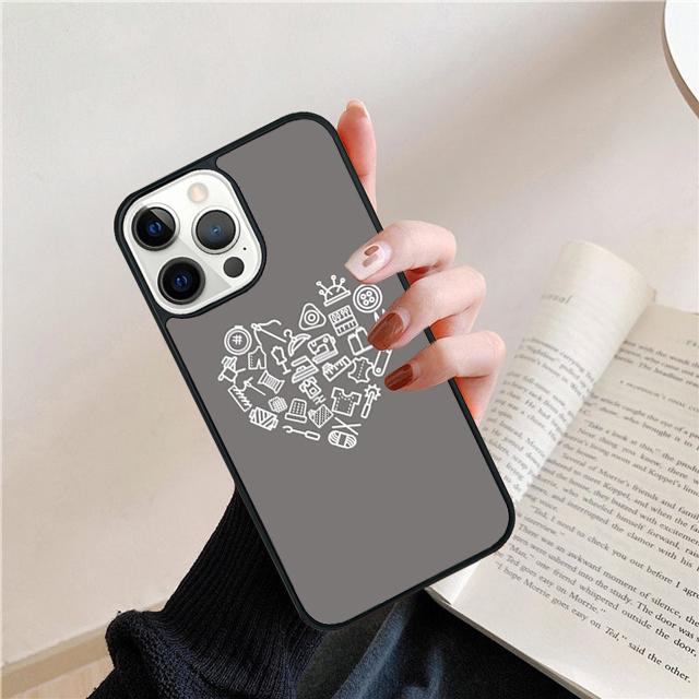 Любовь Швейная машина Узор Ракушка Для iPhone 17 Air 15 16 14 13 12 Pro Max 11 Pro Max Plus Чехол для телефона