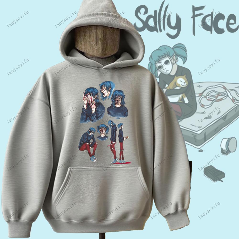 Sally Face Hoodie Horror and Mystery Game Sally Face Sweatshirt Warm Unisex Women Men Hoodie Printed Hoodie Street Fashion