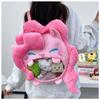 Single Pink Plush Shoulder Crossbody Bag Backpack Cute Cartoon Decoration Gifts
