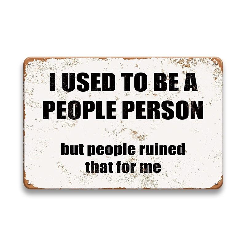 Funny Animal Slogan Metal Plaque Sign Vintage Tin Poster Humor Words Personalized Wall Decoration Farm House Decor Accessories