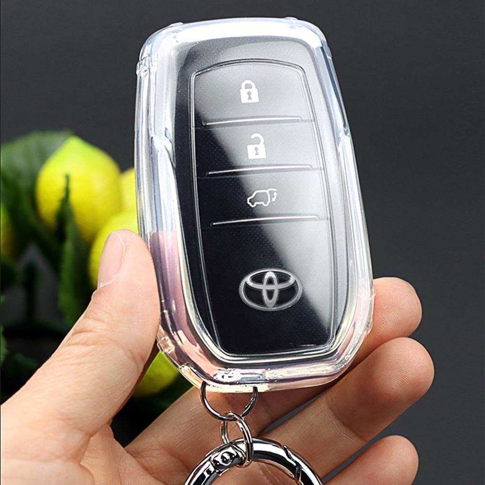 Чехол для ключа из ТПУ Держатель для ключа Чехол для ключа Для Toyota Hilux Fortuner Land Cruiser Prado Camry Coralla Crown RAV4 Highland LC TLK Yaris