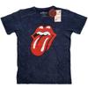 Классическая синяя футболка унисекс The Rolling Stones Tongue