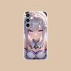 Чехол для мобильного телефона ReZero Emilia Waifu для Samsung Galaxy S25 S24 S23 S22 S21Plus FE Ультрапрозрачный Цветной Чехол Красивый Роскошный