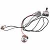 Guitar Wiring Harness, Electric Guitar Wiring Harness Kit Replacement Guitar Pre-Wired Harness Humbucker Wiring Harness 3-Way Toggle Switch for Electr